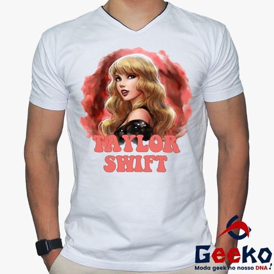 Imagem de Camiseta Taylor Swift 100% Algodão Pop Geeko