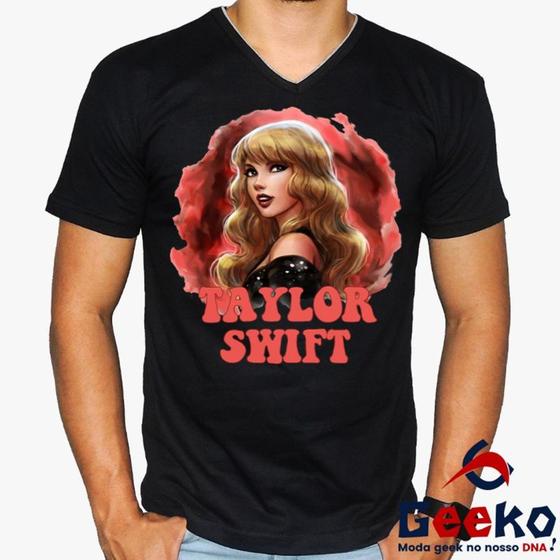 Imagem de Camiseta Taylor Swift 100% Algodão Pop Geeko