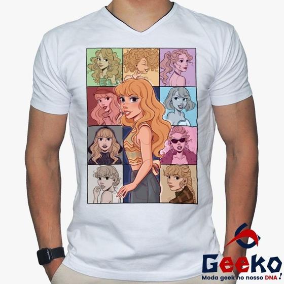 Imagem de Camiseta Taylor Swift 100% Algodão Pop Geeko