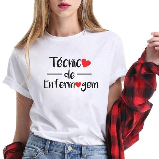 Imagem de Camiseta Técnico Em Enfermagem Feminina Curso Profissão