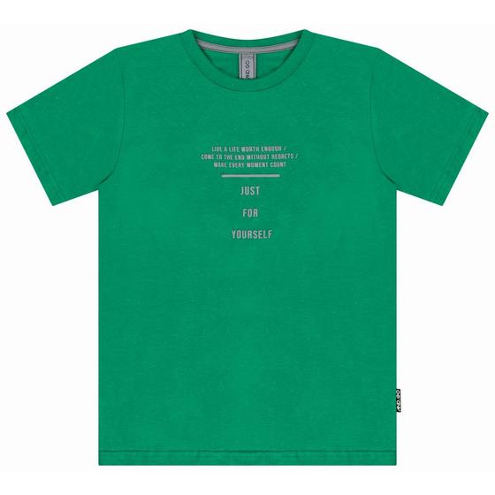 Imagem de Camiseta Teen AND GO em Malha Botonê cor Verde