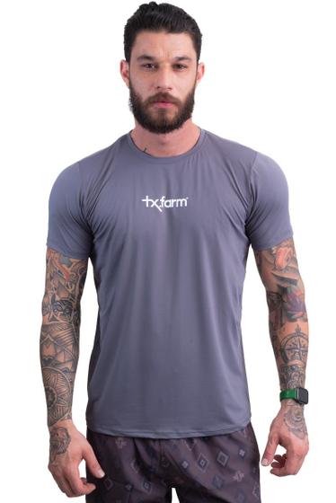 Imagem de Camiseta Térmica Masculina Uv50+ M. Curta Texas Farm - Fit - Cmf001 - Cinza Chumbo