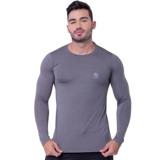 Imagem de Camiseta Térmica Proteção UV 50+ Camisa Termica Manga longa Segunda Pele LJ Camisa UV Masculina