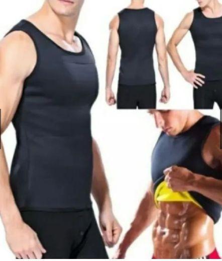 Imagem de Camiseta Termica Regata Queima Gorduras Barriga Sauna Cinta Modeladora Sauna Masculina