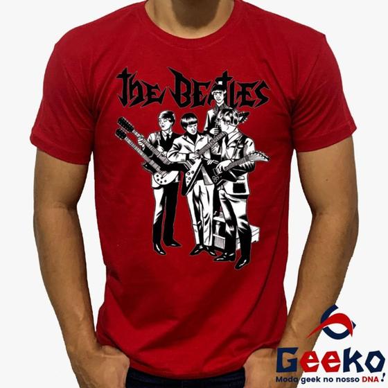 Imagem de Camiseta The Beatles 100% Algodão Rock Geeko