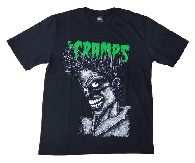 Imagem de Camiseta The Cramps Banda de Rock Adultlo Preto Hcd627 MB