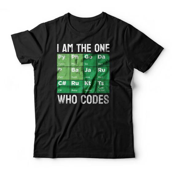 Imagem de Camiseta The One Who Codes Studio Geek