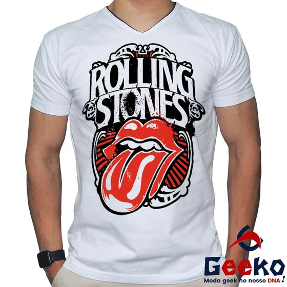 Imagem de Camiseta The Rolling Stones 100% Algodão Rock Geeko