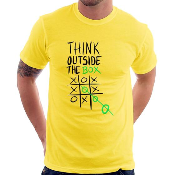 Imagem de Camiseta Think Outside The Box - Foca na Moda