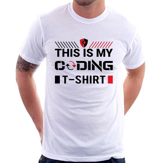 Imagem de Camiseta This is my coding t-shirt - Foca na Moda