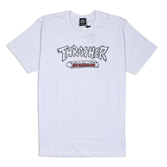 Imagem de Camiseta Thrasher No Parking Block Logo Branco