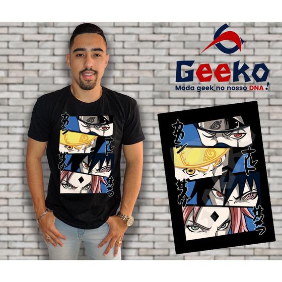 Imagem de Camiseta Time 7 Sakura Sasuke Kakashi Naruto Geeko