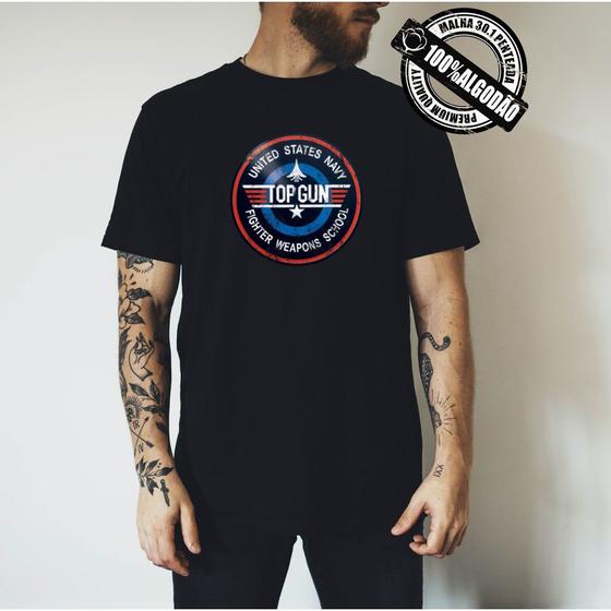 Camiseta Top Gun Maverick Aventura Avião Filme Tom Cruise Adulto Infanto Juvenil Menor preço em Camiseta Top Gun Maverick Aventura Avião Filme Tom Cruise Adulto Infanto Juvenil