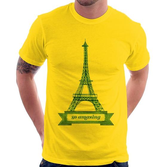 Imagem de Camiseta Torre Eiffel Amazing - Foca na Moda