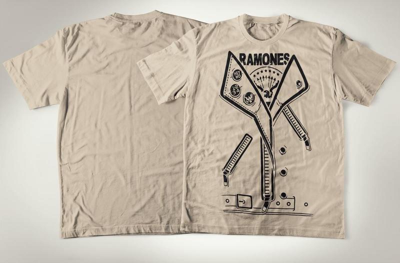 Imagem de Camiseta Tradicional De Algodão Banda De Rock Ramones Punk