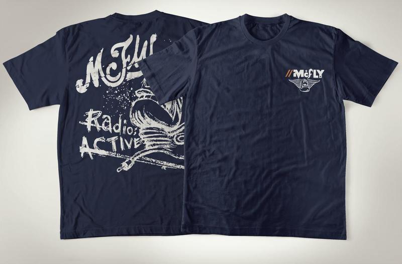 Imagem de Camiseta Tradicional De Algodão Banda McFly Pop Eletrônica