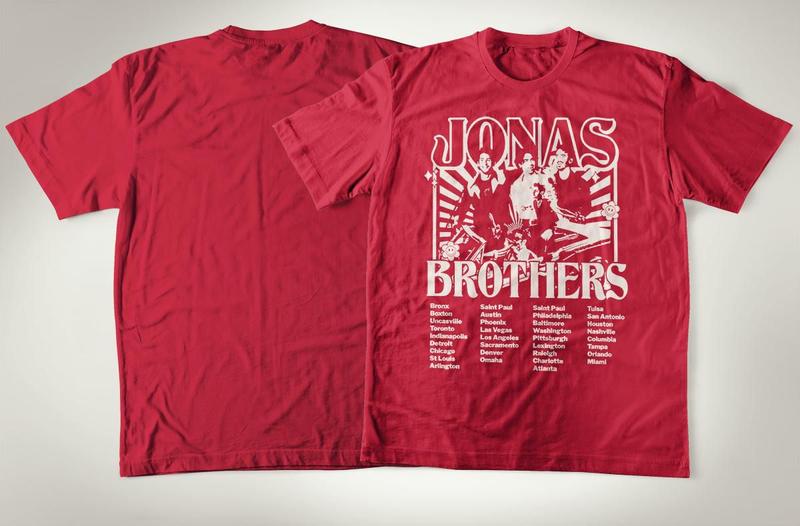 Imagem de Camiseta Tradicional De Algodão Jonas Brothers Power Pop