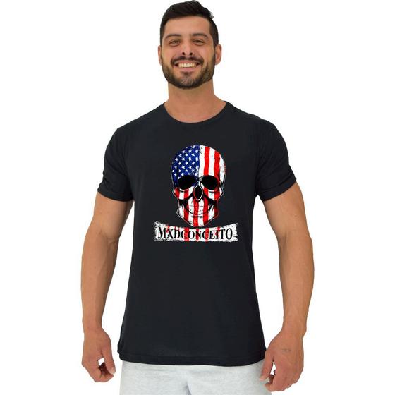 Imagem de Camiseta Tradicional Manga Curta MXD Conceito Caveira Americana