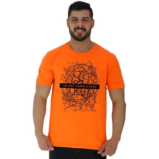 Imagem de Camiseta Tradicional Manga Curta MXD Conceito I'm Not Complicated Eu Não Sou Complicado