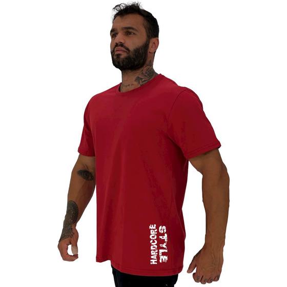 Imagem de Camiseta Tradicional Masculina MXD Conceito Estampa Lateral Hardcore Style