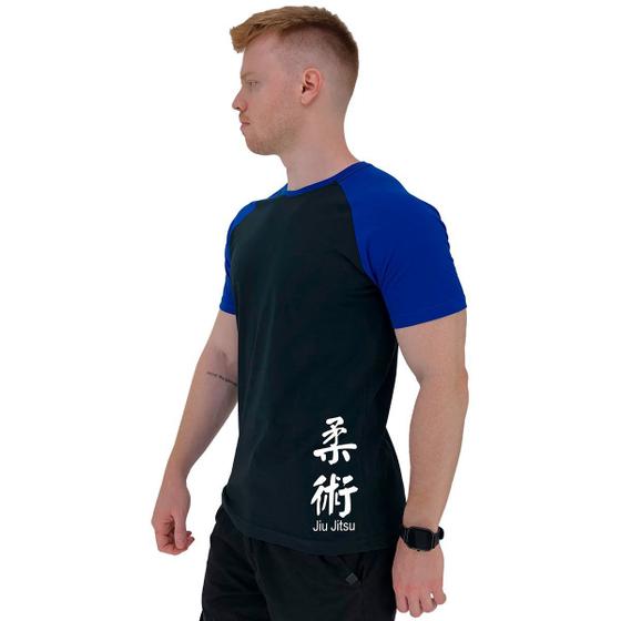 Imagem de Camiseta Tradicional Masculina MXD Conceito Estampa Lateral Jiu Jitsu