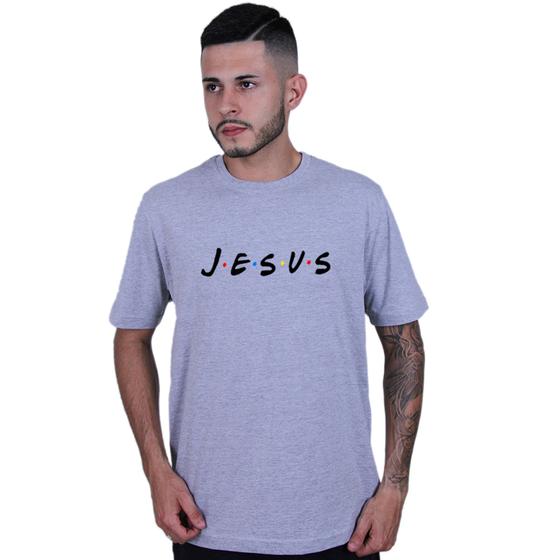 Imagem de Camiseta Tradicional Unissex Gola Redonda Jesus Moda Cristã