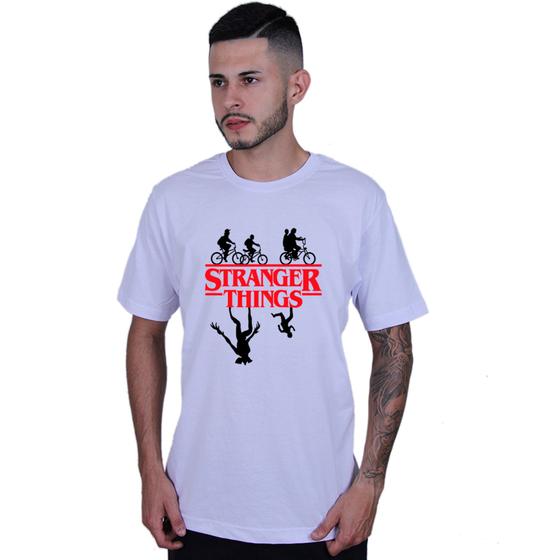 Imagem de Camiseta Tradicional Unissex Gola Redonda Série Stranger Things