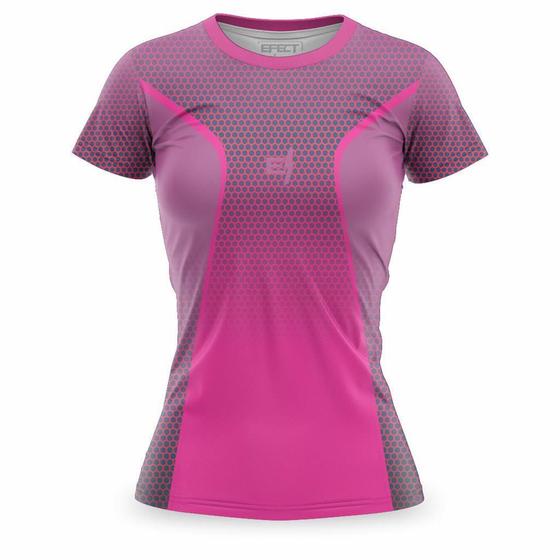 Imagem de Camiseta Tshirt Feminina Efect Esportiva Academia Caminhada Proteção UV50