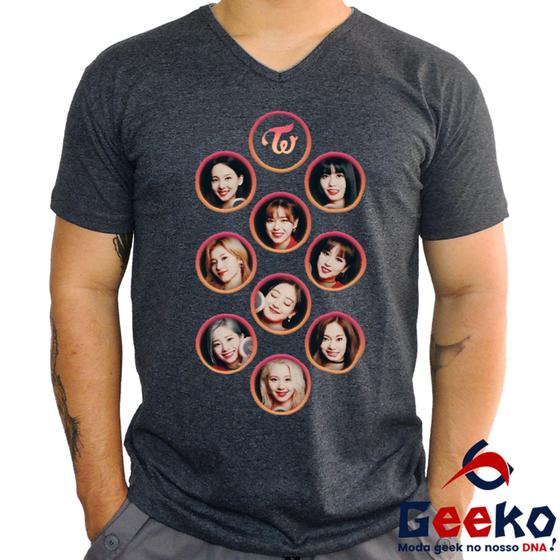 Imagem de Camiseta Twice 100% Algodão K-pop Once Geeko