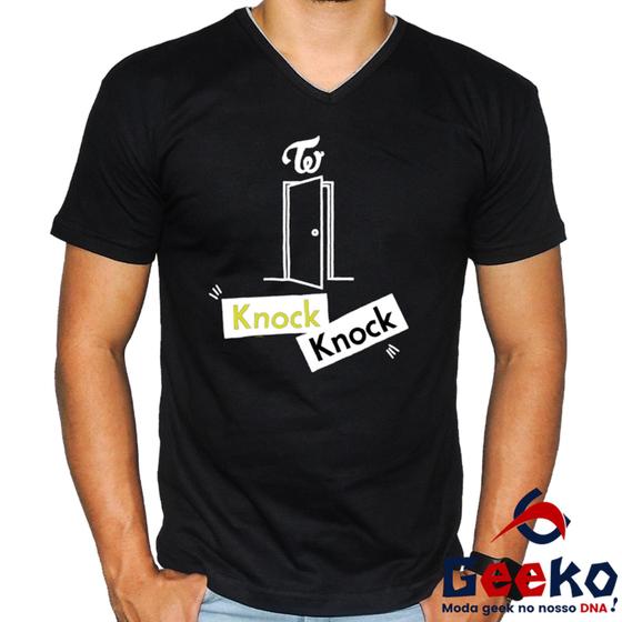 Imagem de Camiseta Twice 100% Algodão Knock Knock Once K-pop Geeko