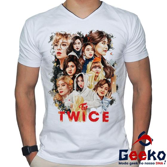 Imagem de Camiseta Twice 100% Algodão Once K-pop Geeko