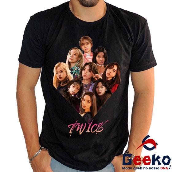 Imagem de Camiseta Twice 100% Algodão Ready To Be K-pop Once Geeko