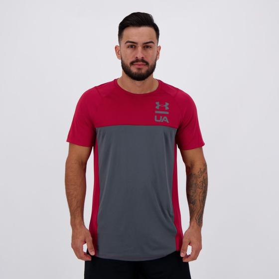 Imagem de Camiseta Under Armour MK1 SS Bordô