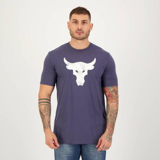 Imagem de Camiseta Under Armour Project Rock Brah Bull Azul