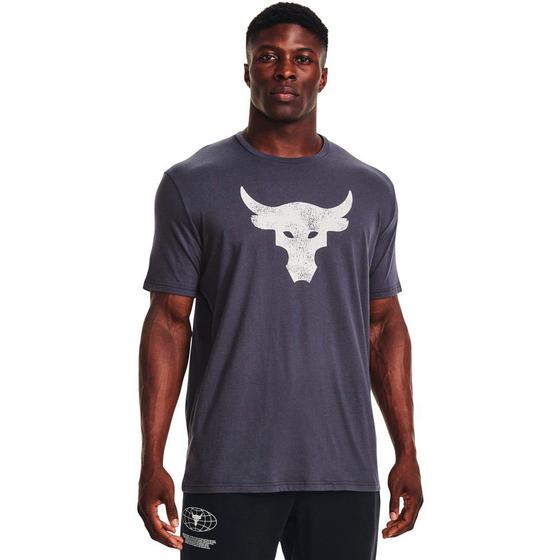 Imagem de Camiseta Under Armour Project Rock Bull Marinho Masculino