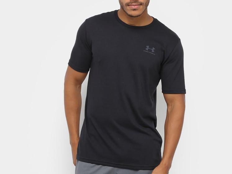 Camiseta Under Armour Curry Lights - Masculina - PRETO