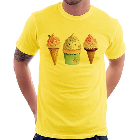 Imagem de Camiseta Unicórnio Sorvete - Foca na Moda
