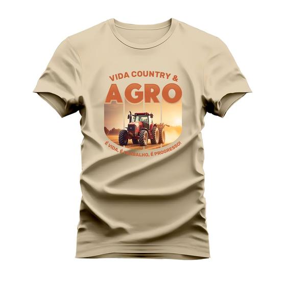 Imagem de Camiseta Unissex Algodão Estampada Confortável AgroPeão