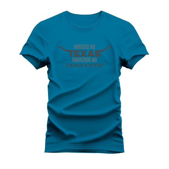 Imagem de Camiseta Unissex Algodão Estampada Confortável Nascido No Texas