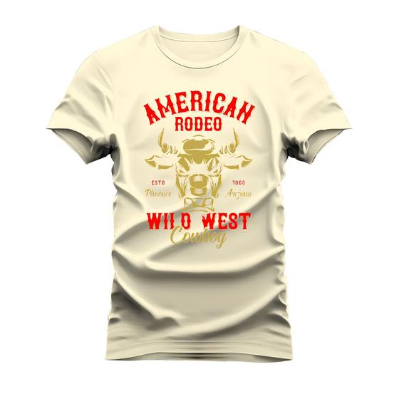 Imagem de Camiseta Unissex Algodão Estampada Confortável Wild West