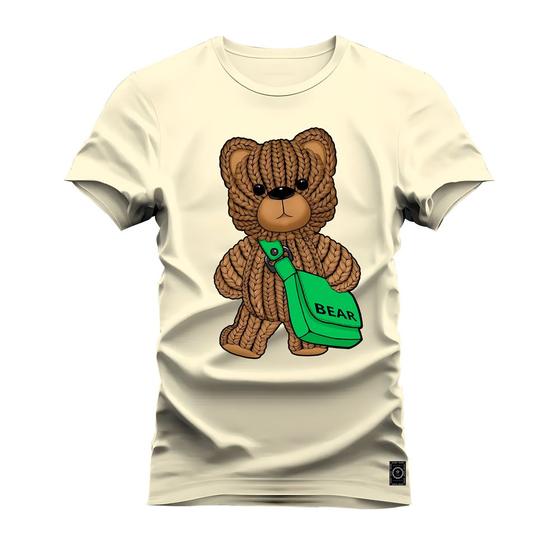 Imagem de Camiseta Unissex Algodão Estampada Urso Bear