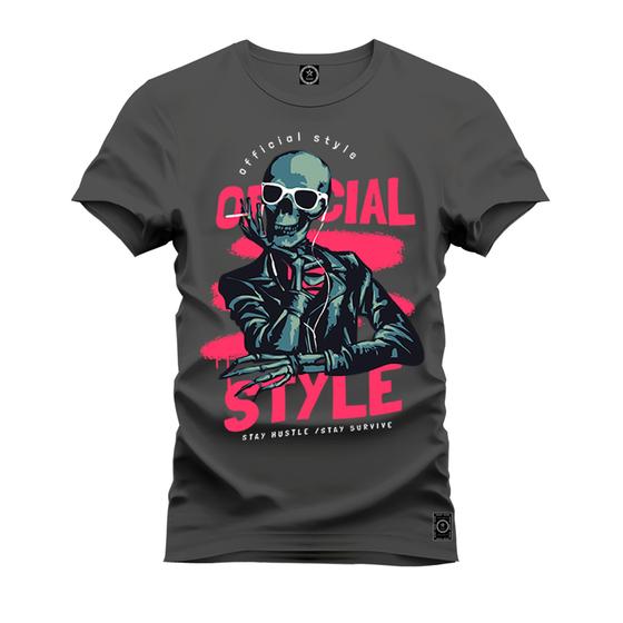 Imagem de Camiseta Unissex Algodão Premium Estampada Official Style