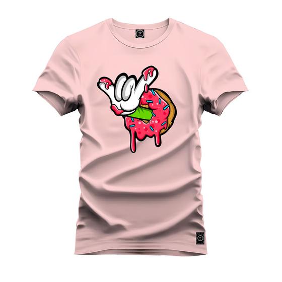 Imagem de Camiseta Unissex Algodão Premium Estampada Rosquinha Tranquila