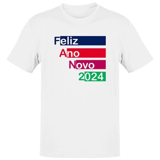 Imagem de Camiseta Unissex Ano Novo 2024 Faixas