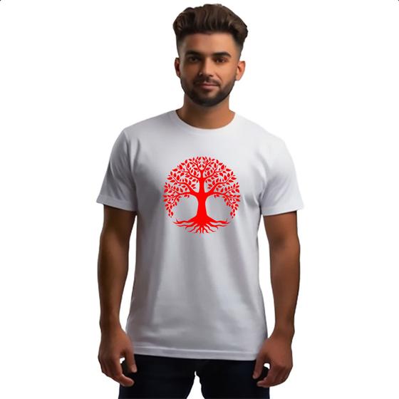 Imagem de Camiseta Unissex Arvore da vida vermelha