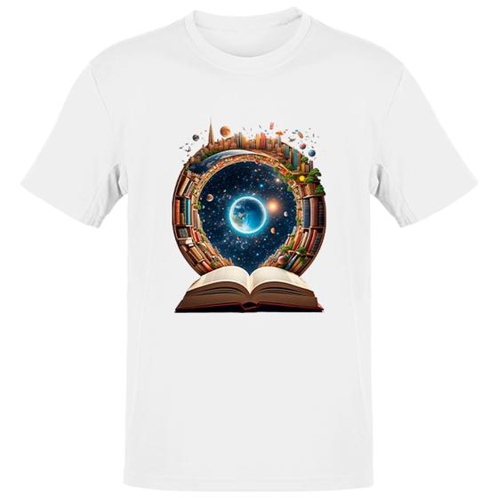 Imagem de Camiseta Unissex Biblia livro conhecimento universal