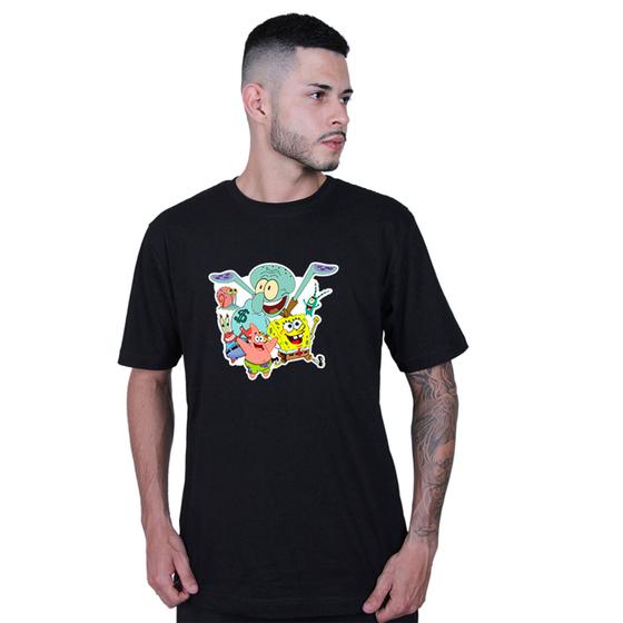 Imagem de Camiseta Unissex Bob Esponja Personagens