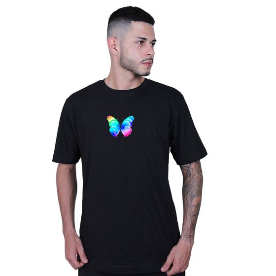 Imagem de Camiseta Unissex Borboleta Colorida