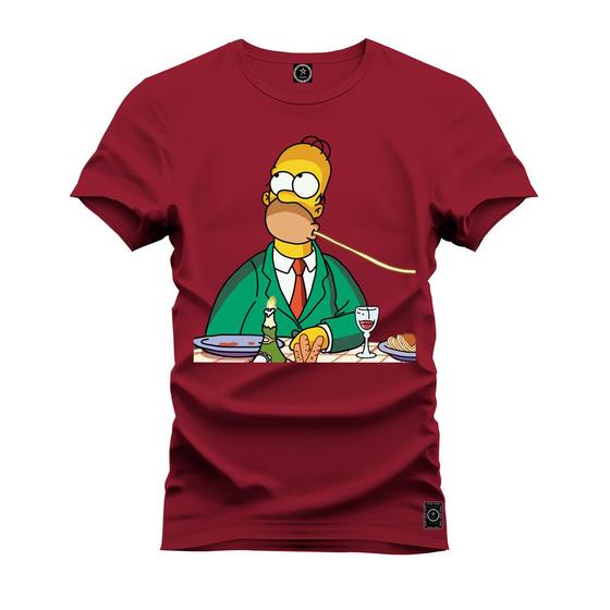 Imagem de Camiseta Unissex Confortável Estampada Premium Homer