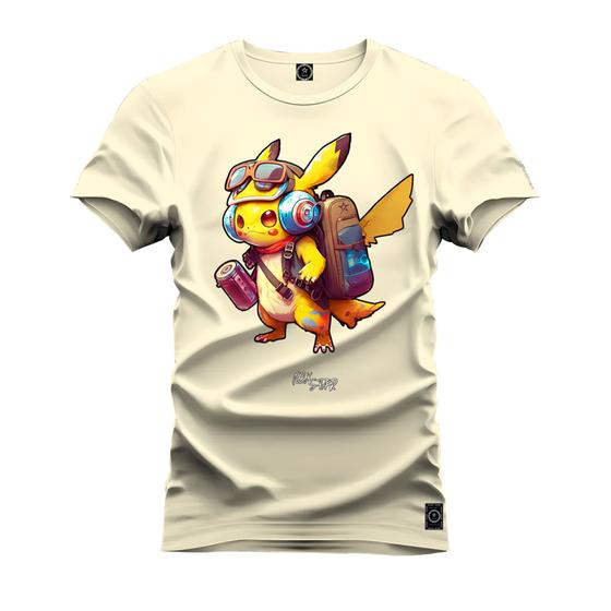 Imagem de Camiseta Unissex Confortável Estampada Premium Pokemom Desbravador